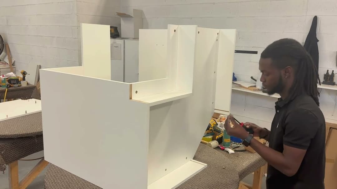 ERB corner cabinet assembly